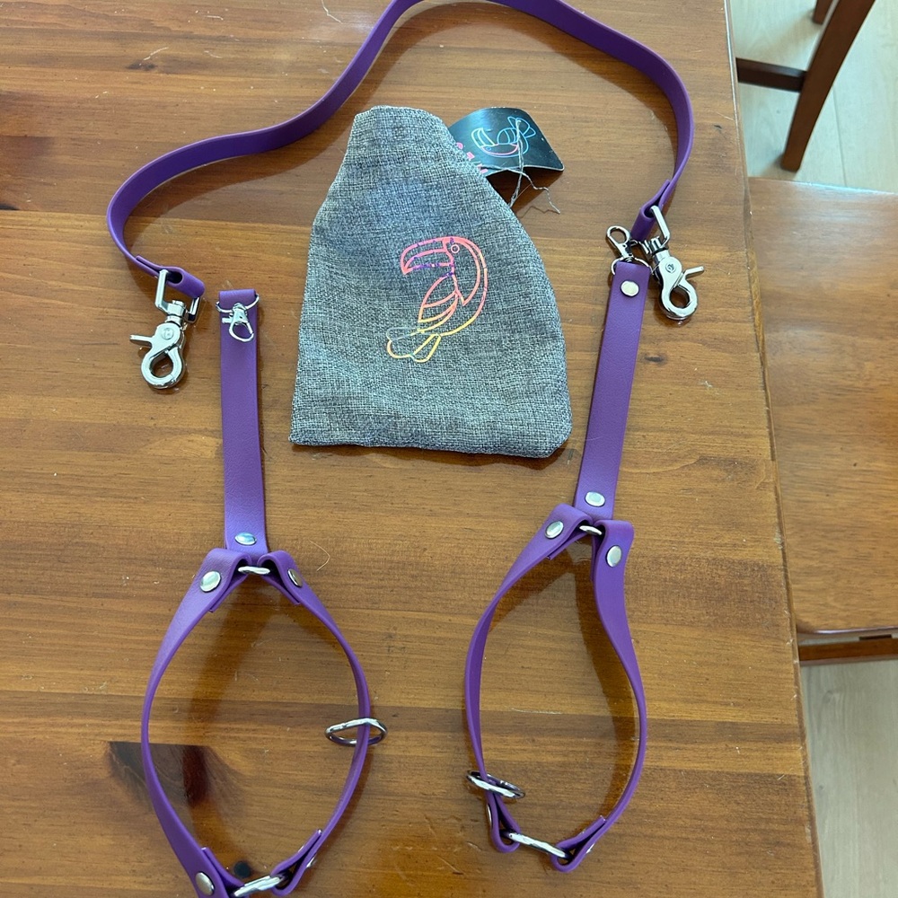Skate Harness Set Neon Toucan Purple Brand New Roller Skate Harness